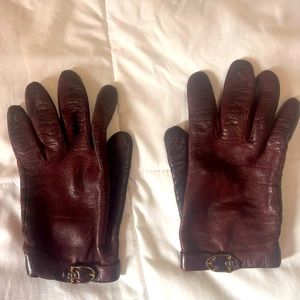 Vintage Italian leather driving gloves